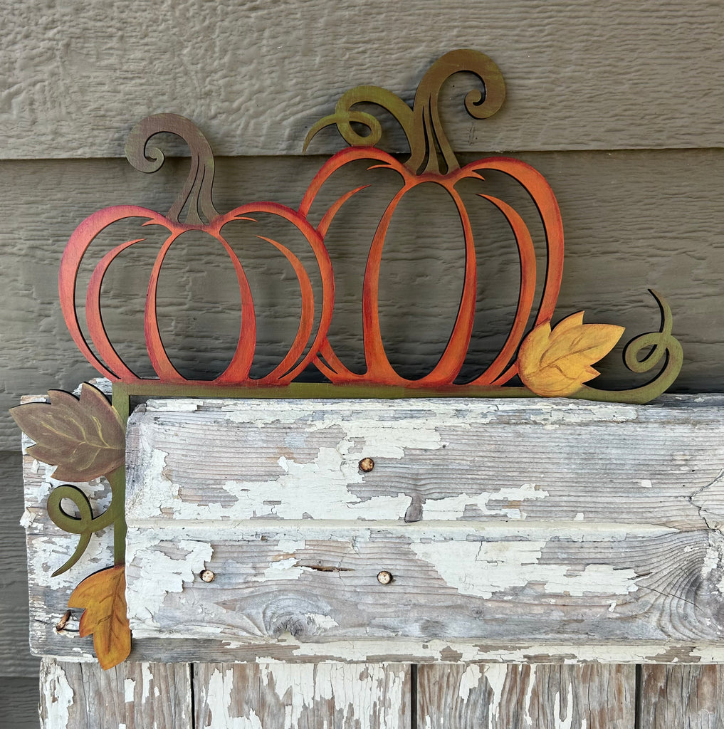 Over the Door Fall Pumpkins